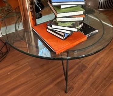 Vintage round glass